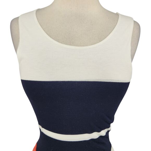 French Connection Maxi Dress – Sleeveless Colorblock Comfortable Chic - Picture 5 of 10